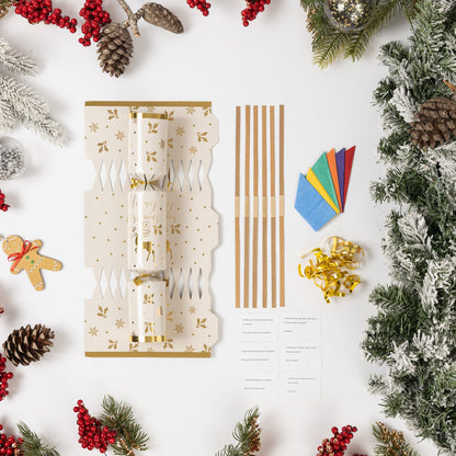 Make Your Own Christmas Cracker Kit – Gold Reindeer – image 6