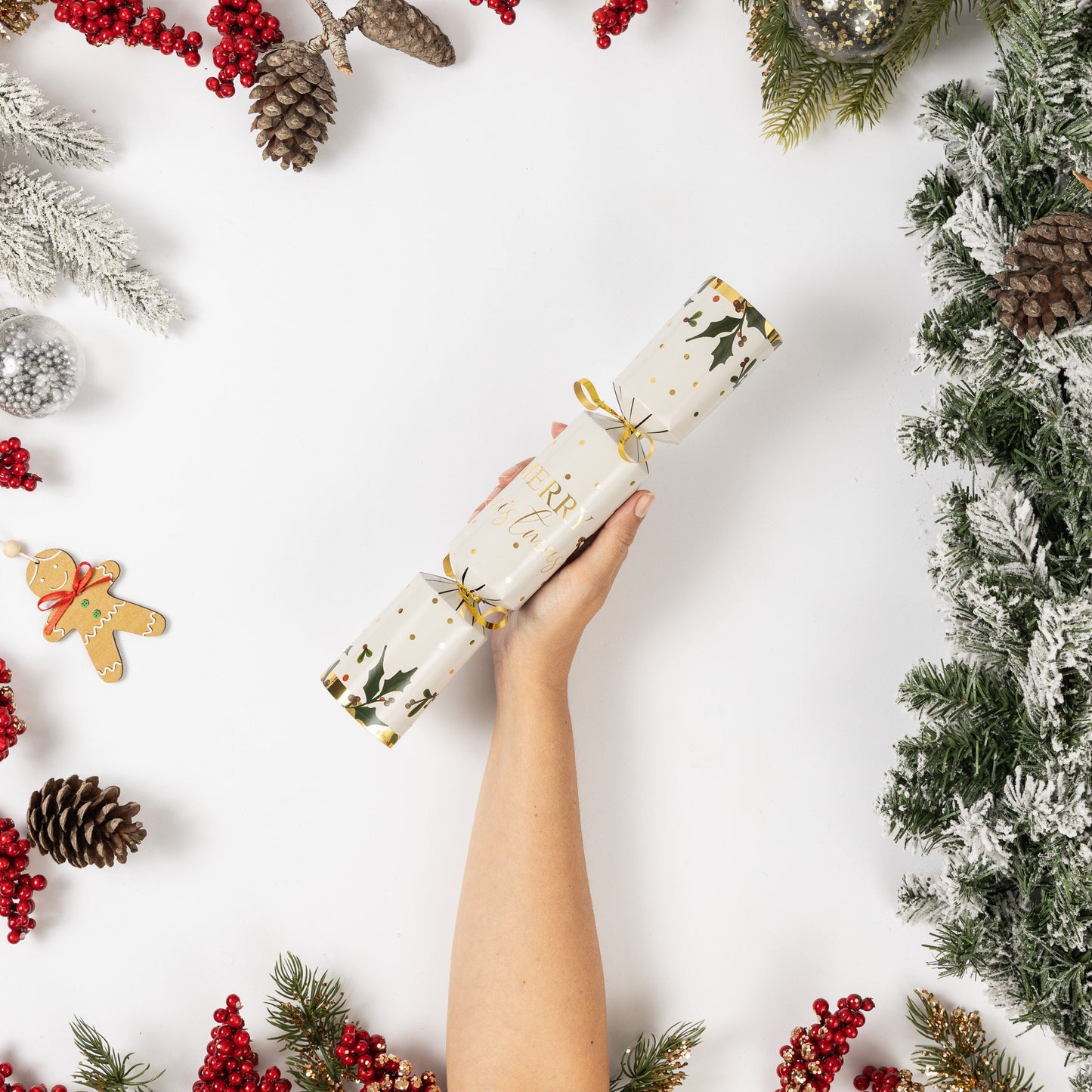 Make Your Own Christmas Cracker kit Crackers Hats Snaps Gold Holly Etsy