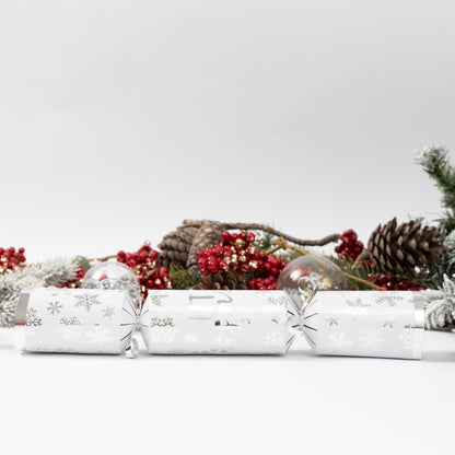 Make Your Own Christmas Cracker Kit – Let It Snow Silver – image 5