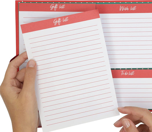 Christmas planner diary hard back gift organiser notes to do wish gift list don't forget its Christmas reminder 2024 2025