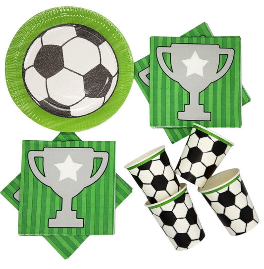 Football Partyware Children's World Cup Teams Kick off Plates Cups Napkins Keechi & co.