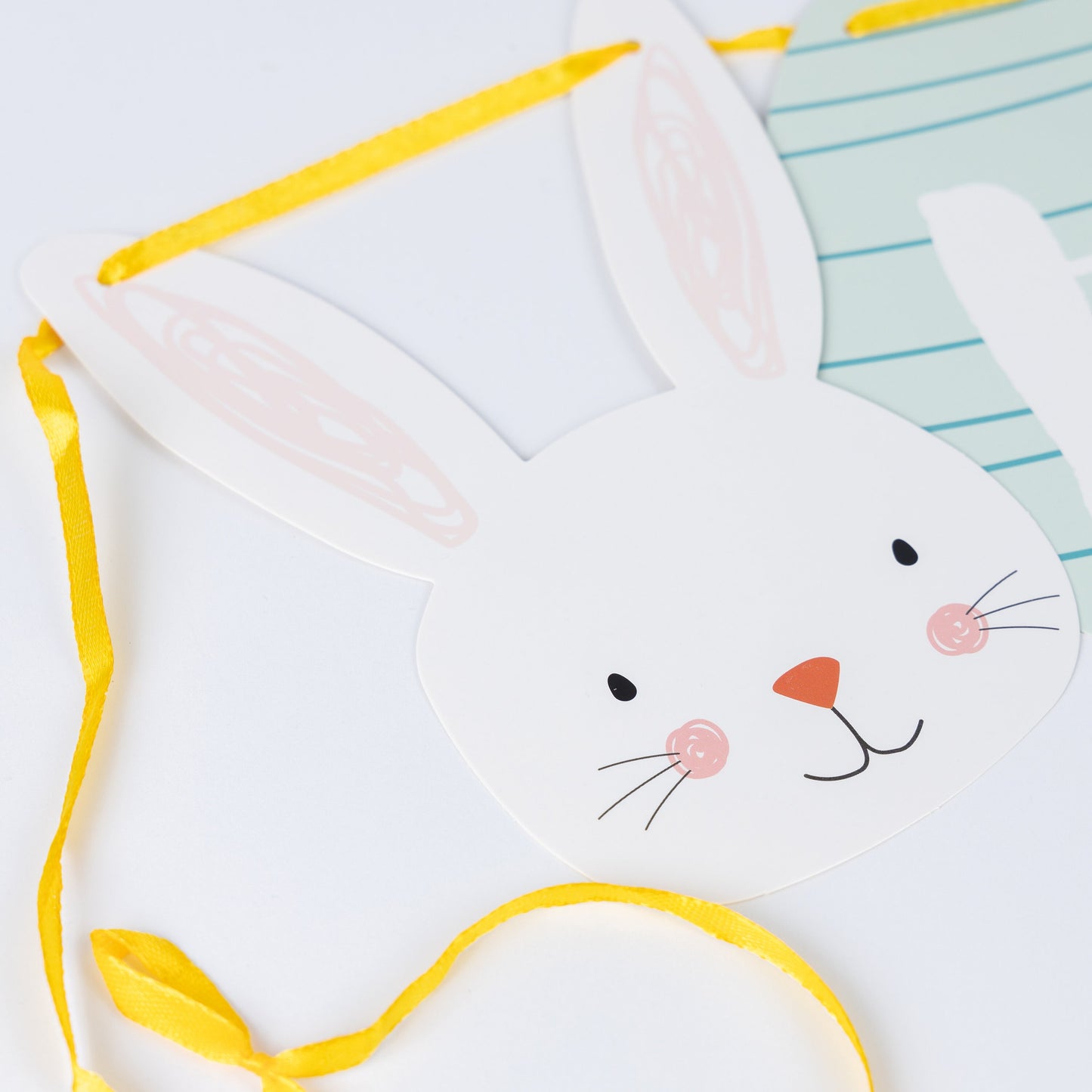 Happy Easter Bunting Banner Garland 2 Metres Hanging Ready Threaded Bunny Egg Keechi & co.