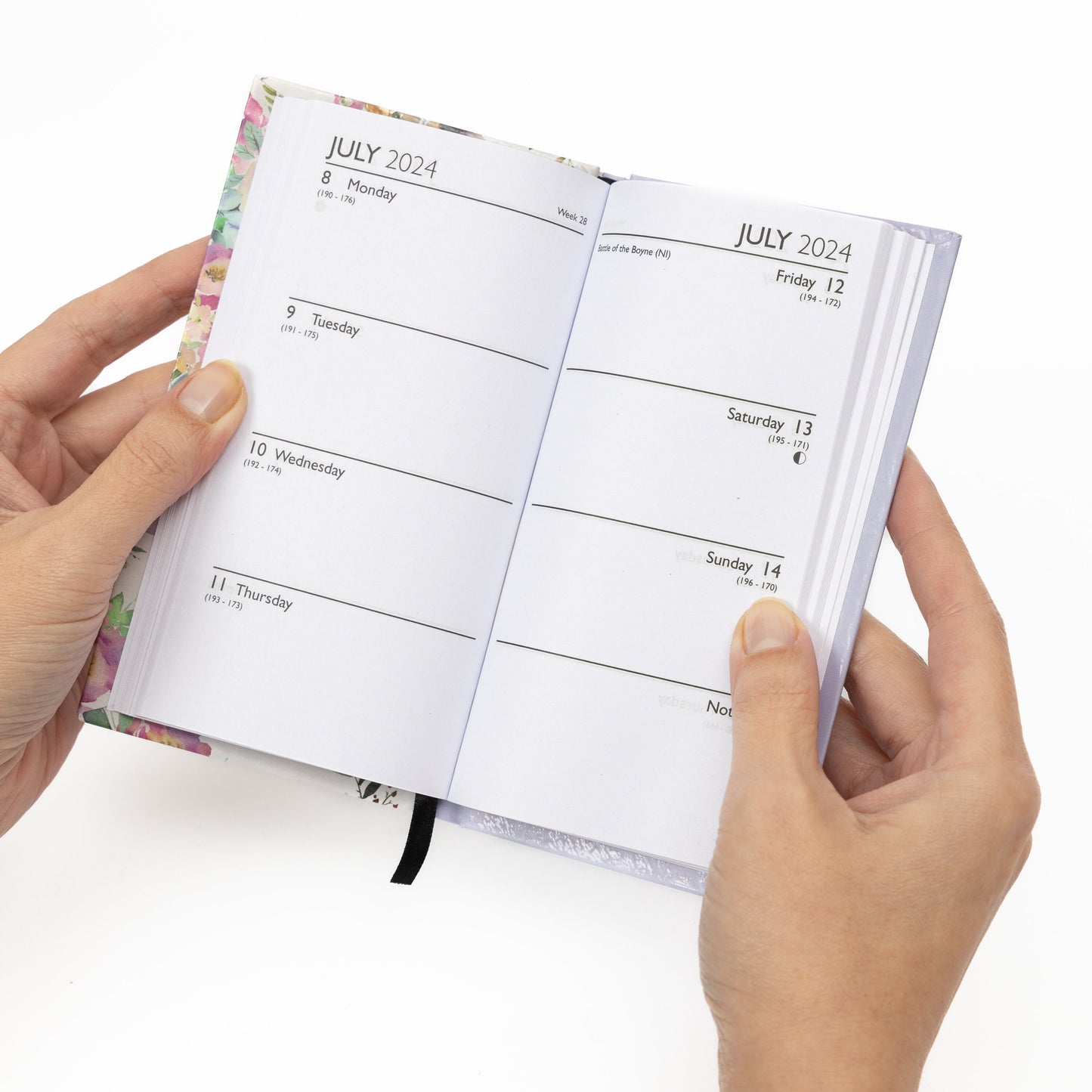 2024 Diary Slim Size Week to View Diaries Full Year Journal Calendar Planner