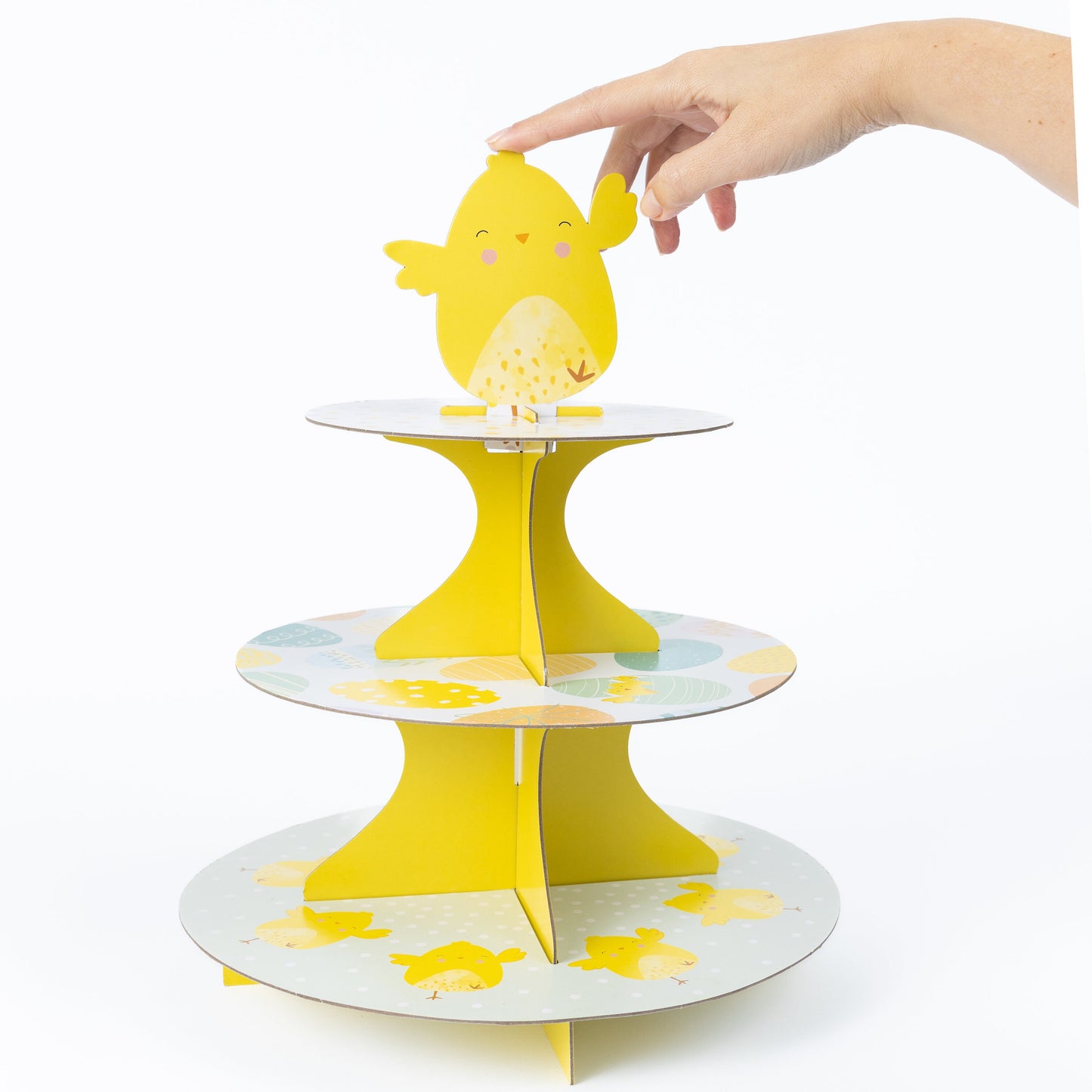 3 Tier Easter Cupcake Stand Muffin Holder Cardboard Egg Rack Kids Tea Party Keechi & co.