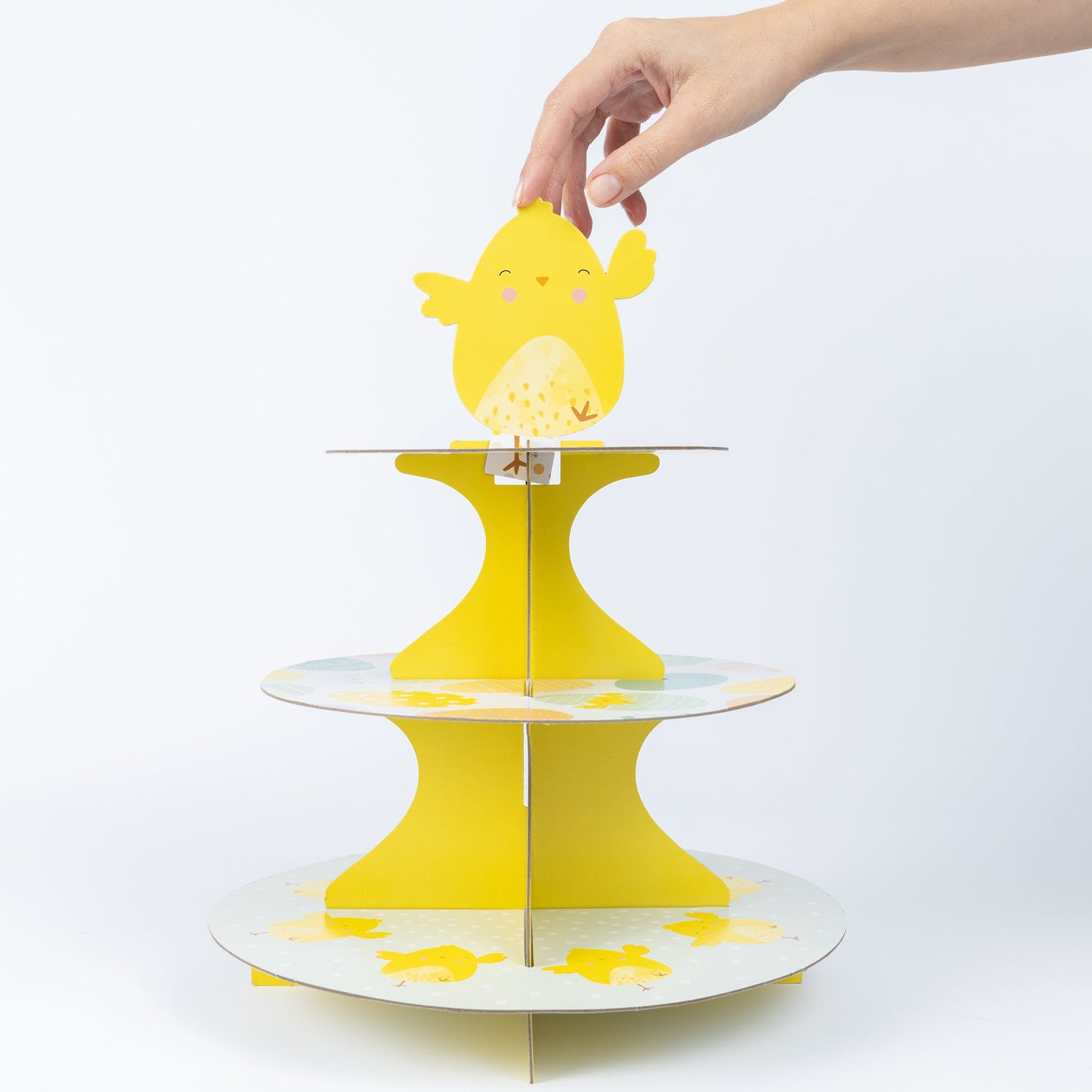 3 Tier Easter Cupcake Stand Muffin Holder Cardboard Egg Rack Kids Tea Party Keechi & co.