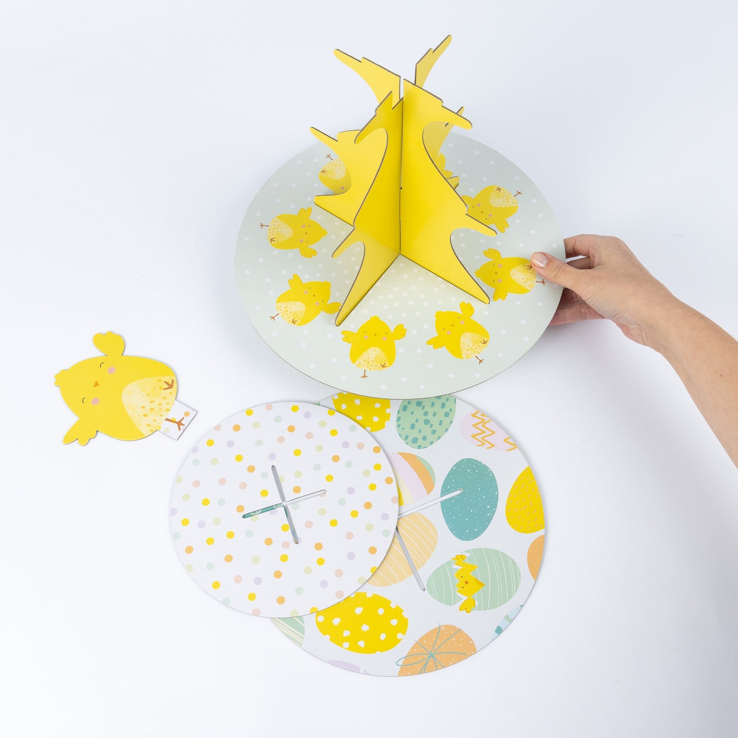 3 Tier Easter Cupcake Stand Muffin Holder Cardboard Egg Rack Kids Tea Party Keechi & co.