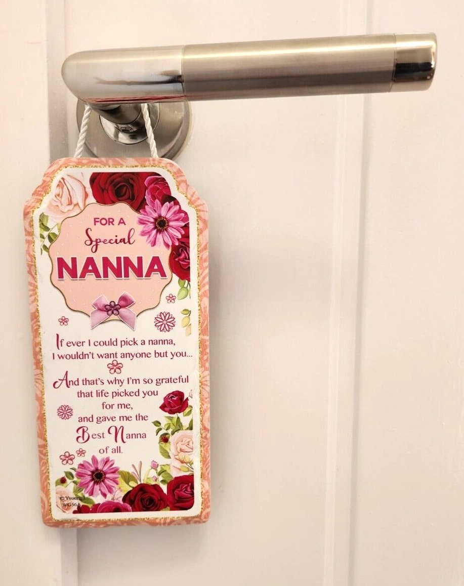 Nanna Mothers Day Gift Ceramic Plaque Keepsake Mum Door Hanging Free Standing Keechi & co.