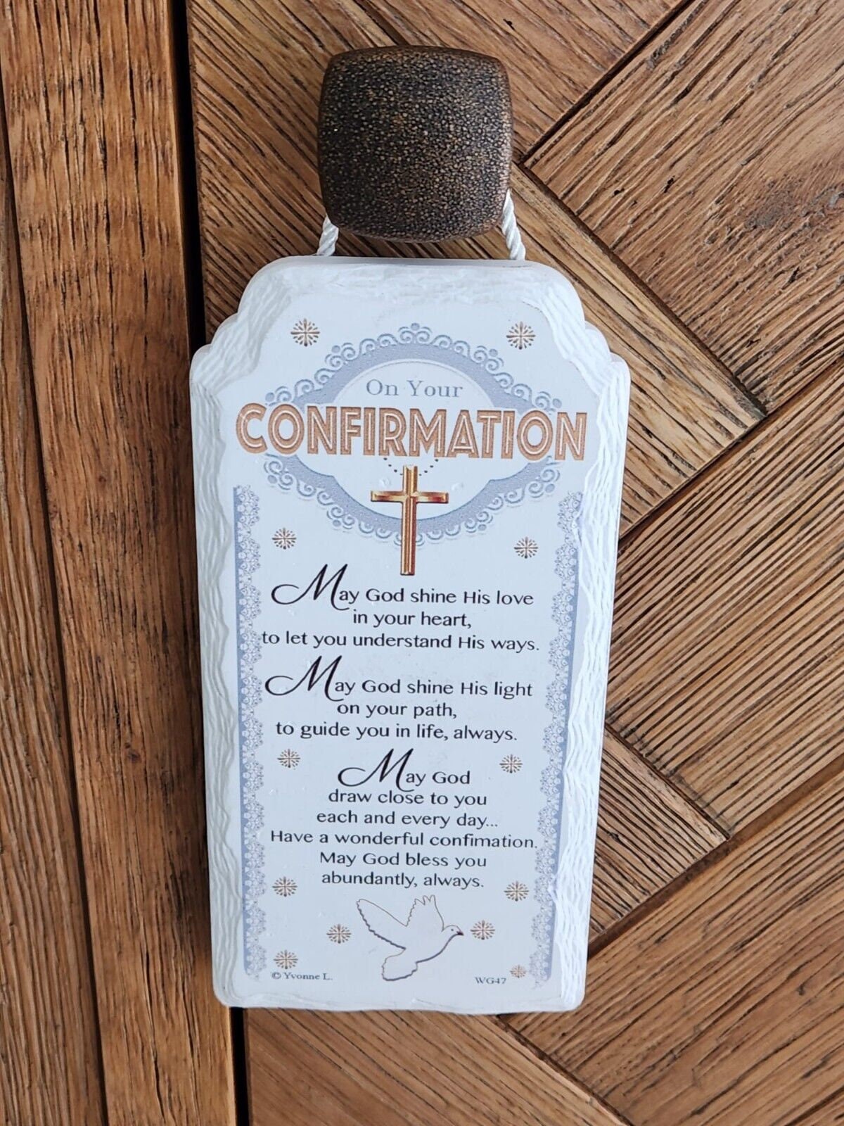 On Your Confirmation Gift Ceramic Plaque Keepsake Door Hanging Free Standing Keechi & co.