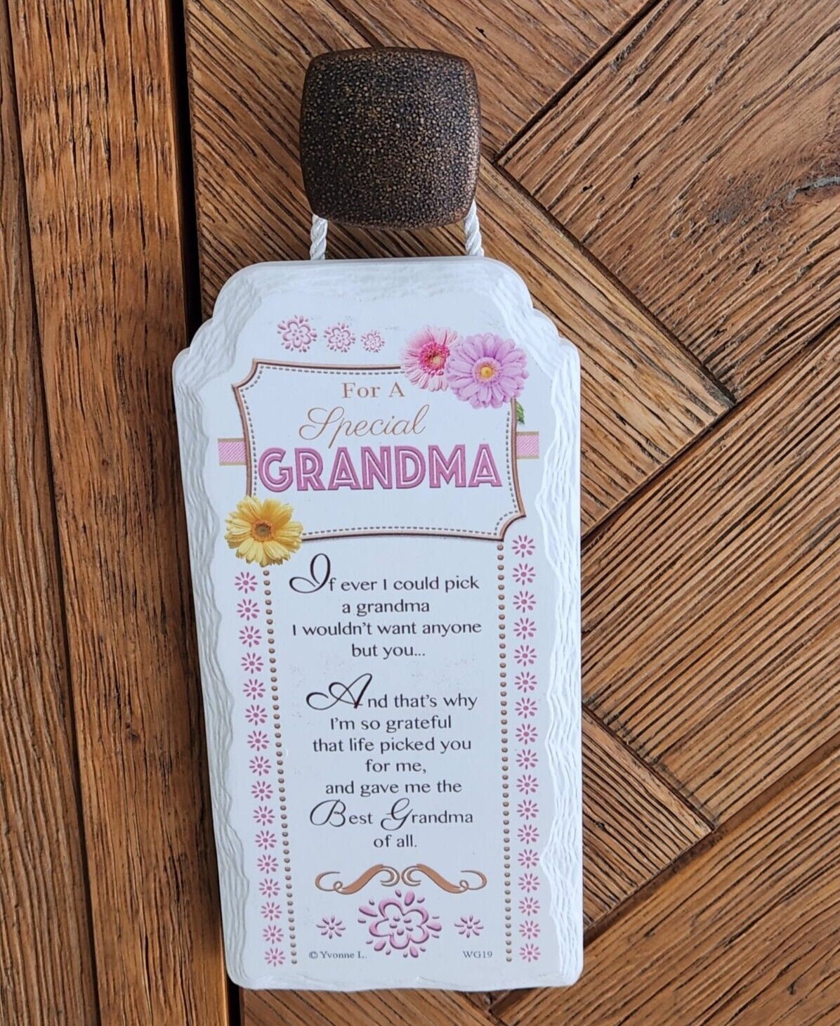 Grandma Mothers Day Gift Ceramic Plaque Keepsake Milk Chocolate Hearts Hamper