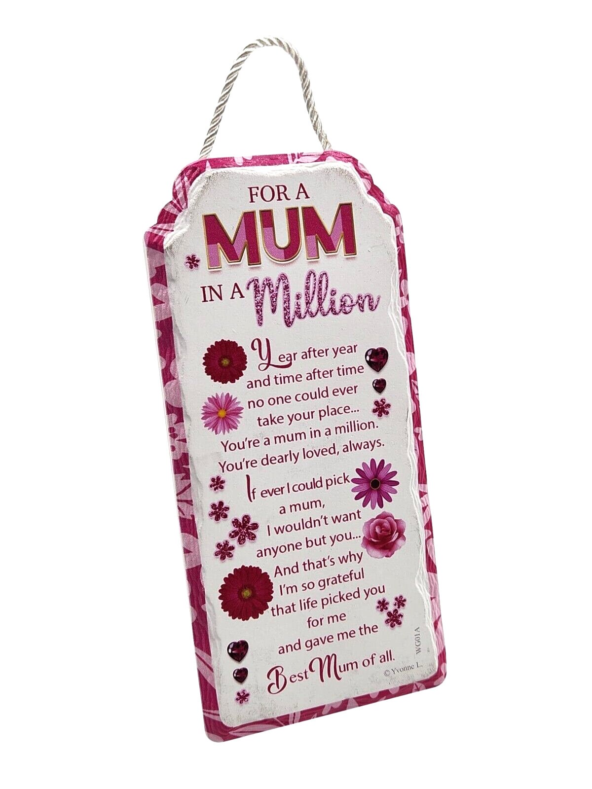 Mum Mothers Day Gift Ceramic Plaque Keepsake Door Hanging Free Standing Present Keechi & co.