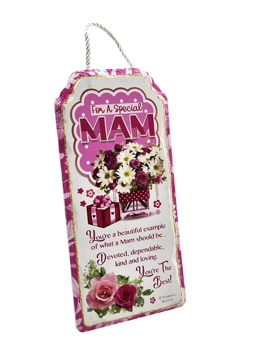 Mam Mothers Day Gift Ceramic Plaque Keepsake Mum Door Hanging Free Standing Keechi & co.