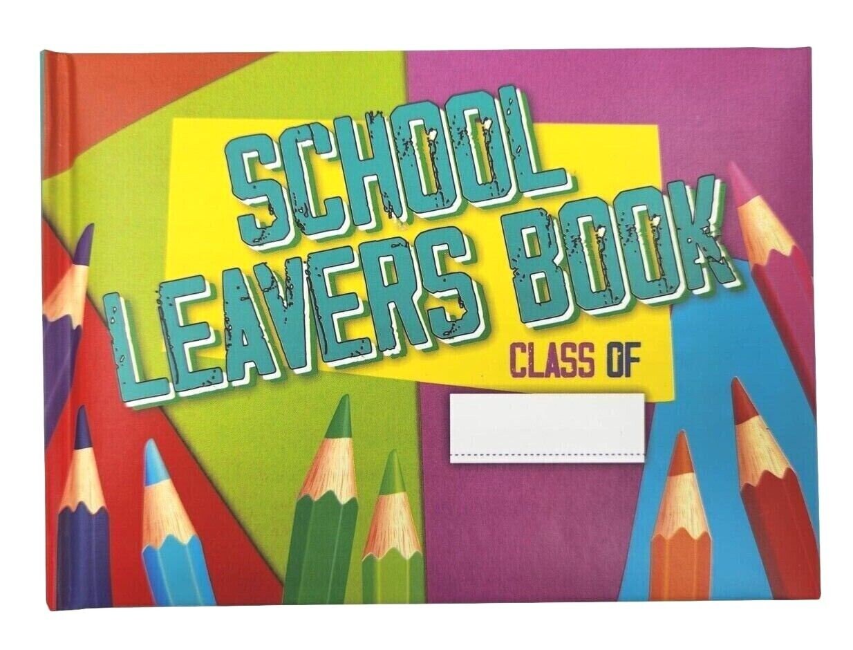 Leavers Book School College Autograph Book Hard Backed Padded Cover Keepsake