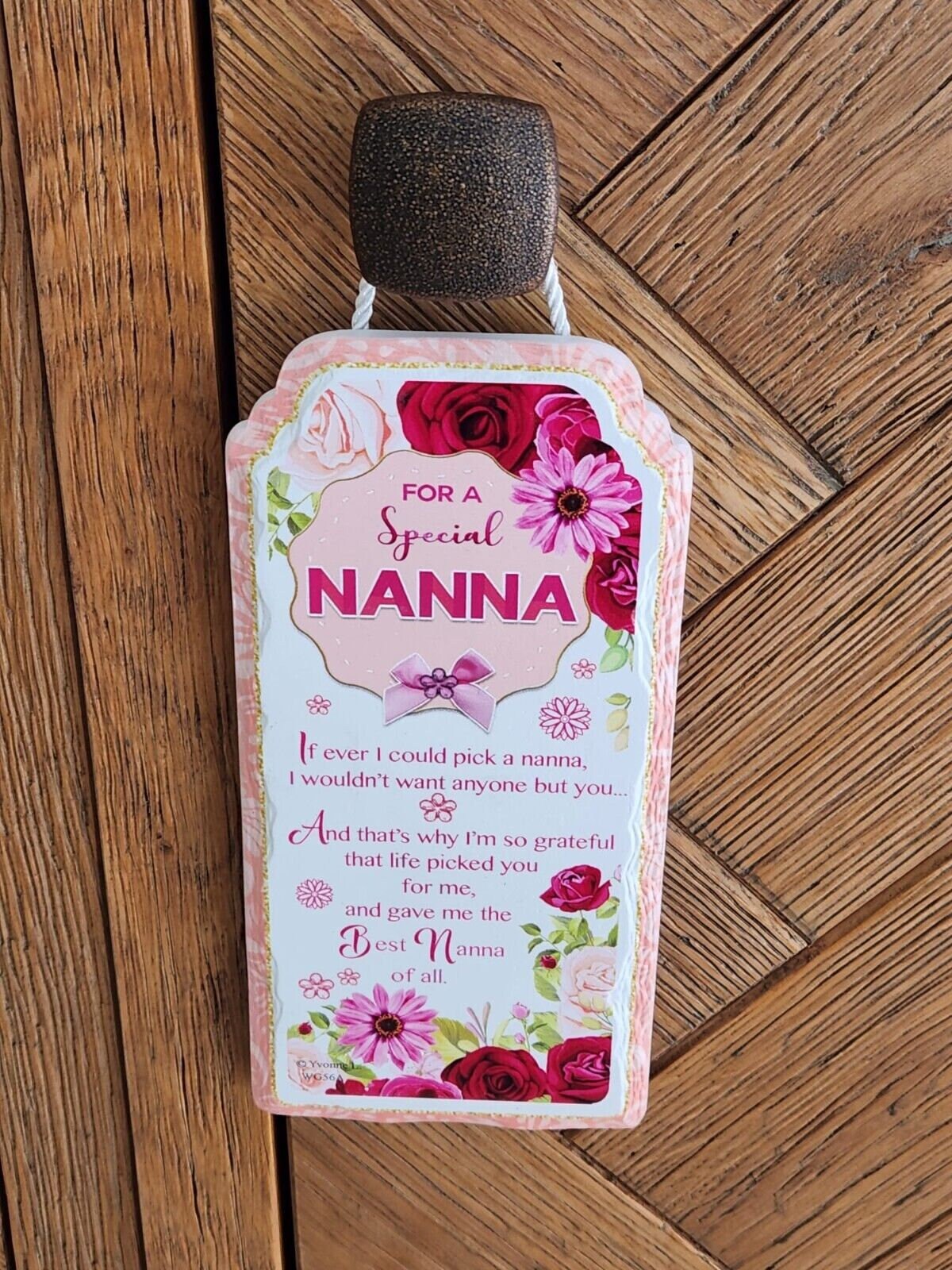 Nanna Mothers Day Gift Ceramic Plaque Keepsake Mum Door Hanging Free Standing Keechi & co.