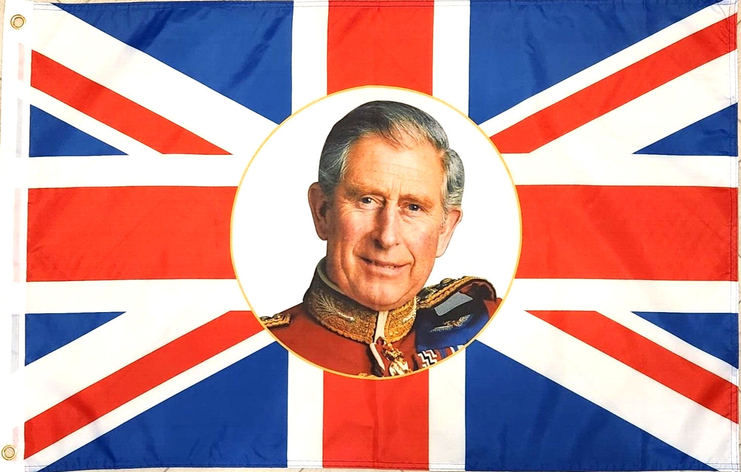 King Charles III Souvenir Union Jack Decoration Party 3ft x 2ft Etsy