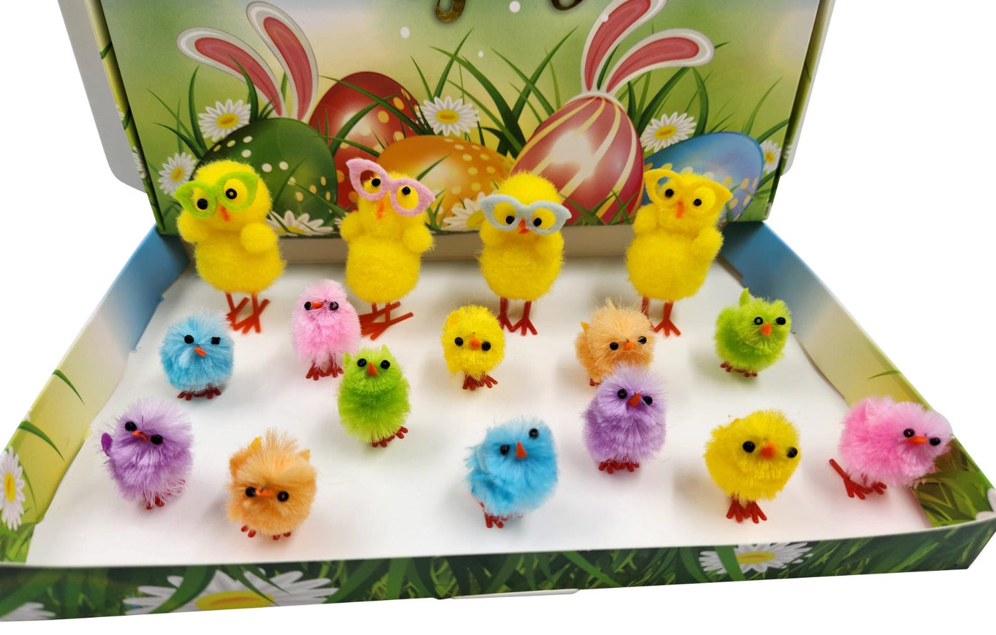 20 Easter Chicks Craft Box Cute Set Crafts Chicken Bonnet Decorations Mixed