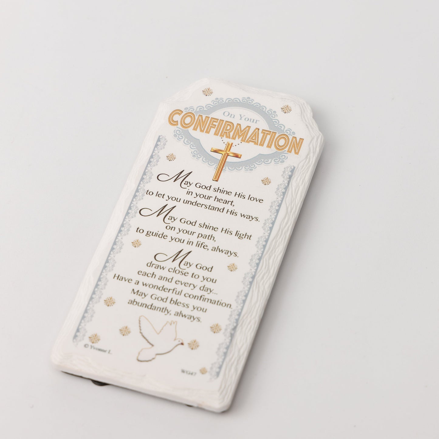 On Your Confirmation Gift Ceramic Plaque Keepsake Door Hanging Free Standing Keechi & co.