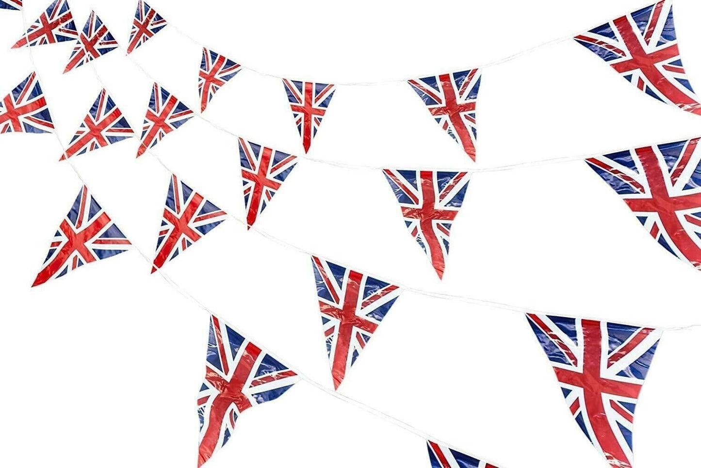 25 Flags Union Jack Triangle Bunting King Charles coronation Party Decorations