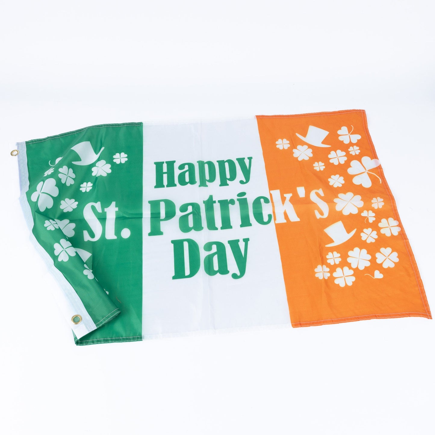 Irish Flag Ireland Republic Dublin St Patrick Day Football Rugby Pole Fan 3x2ft