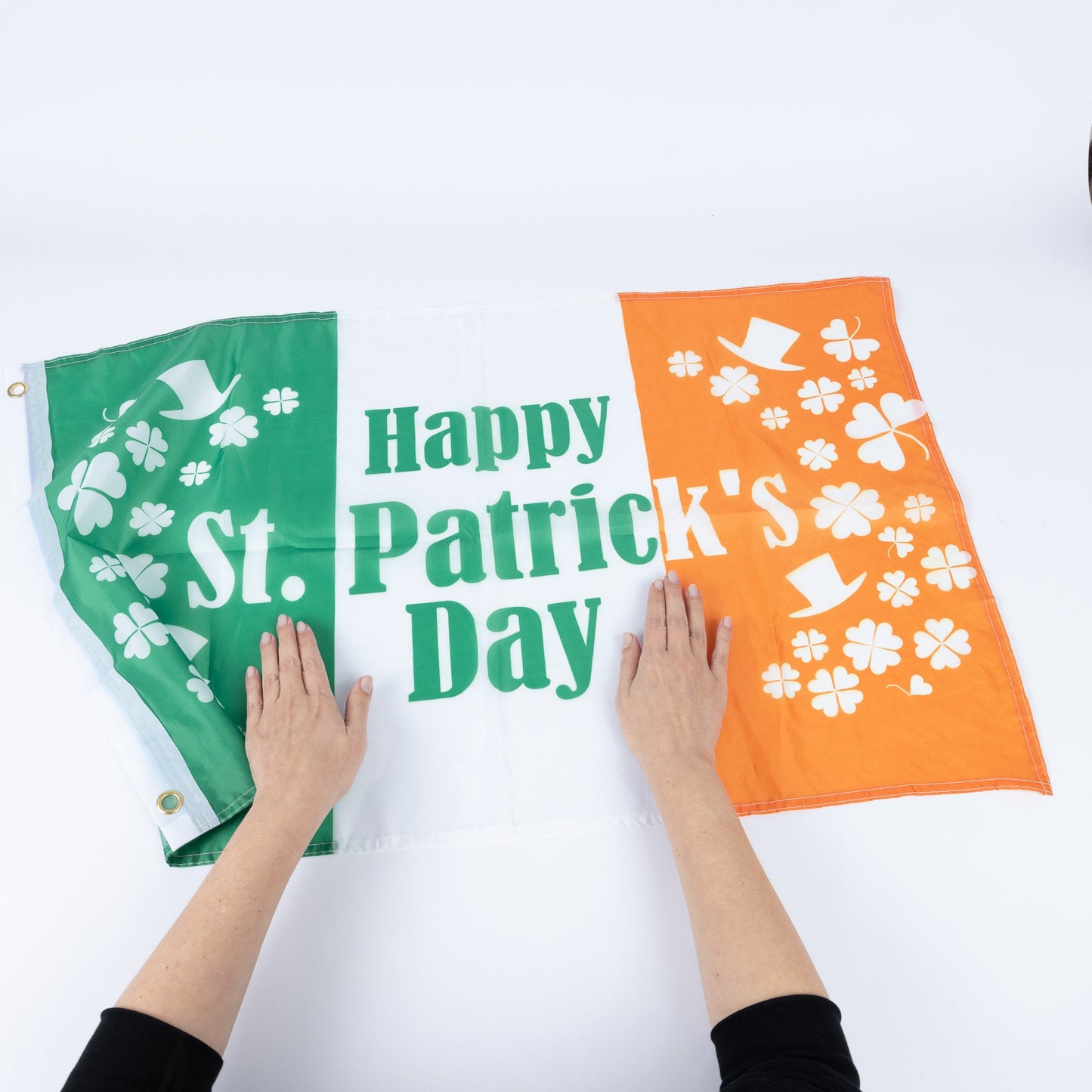 Irish Flag Ireland Republic Dublin St Patrick Day Football Rugby Pole Fan 3x2ft