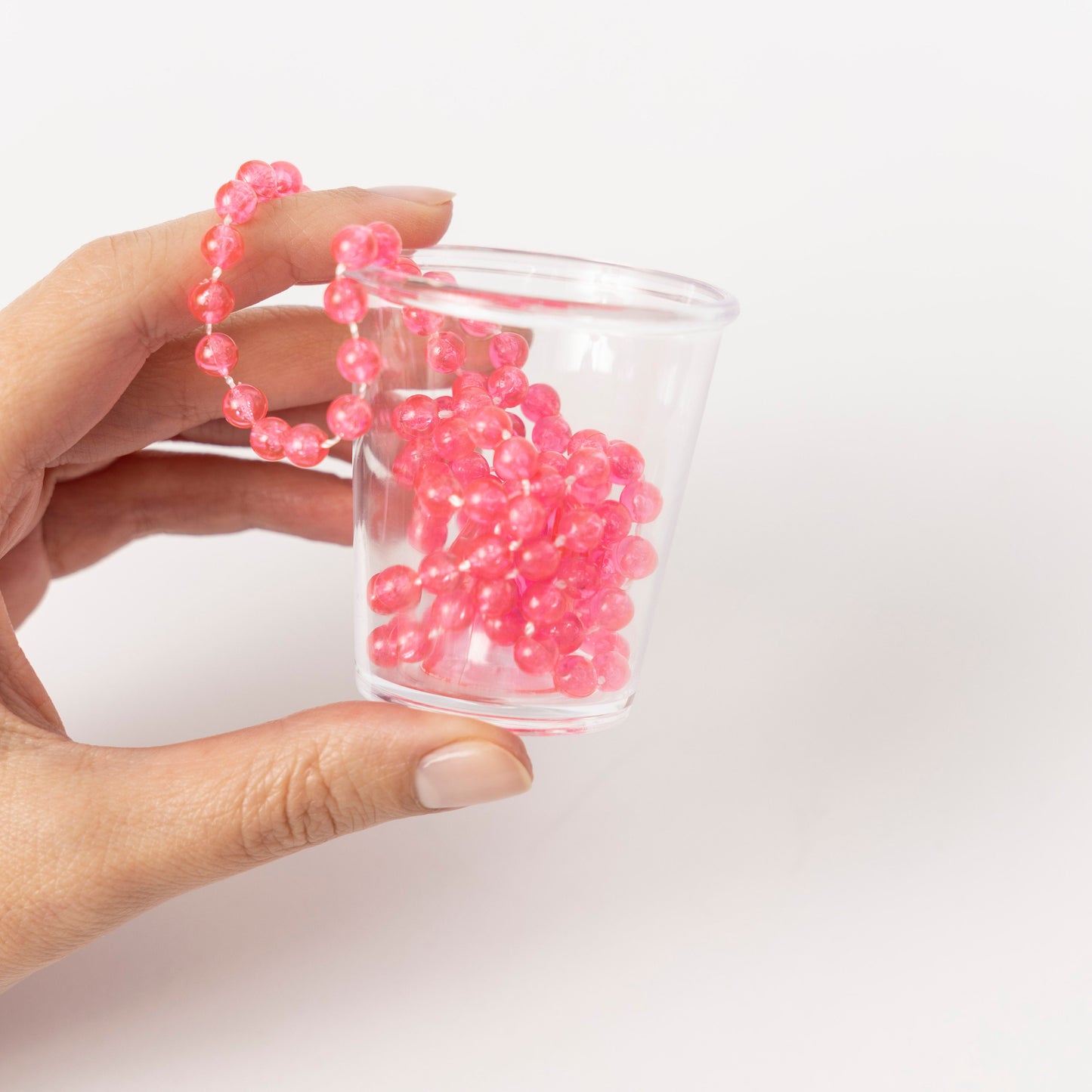 Pink Hen Night Party Willy bride to be Shot Glass Glasses & Necklace