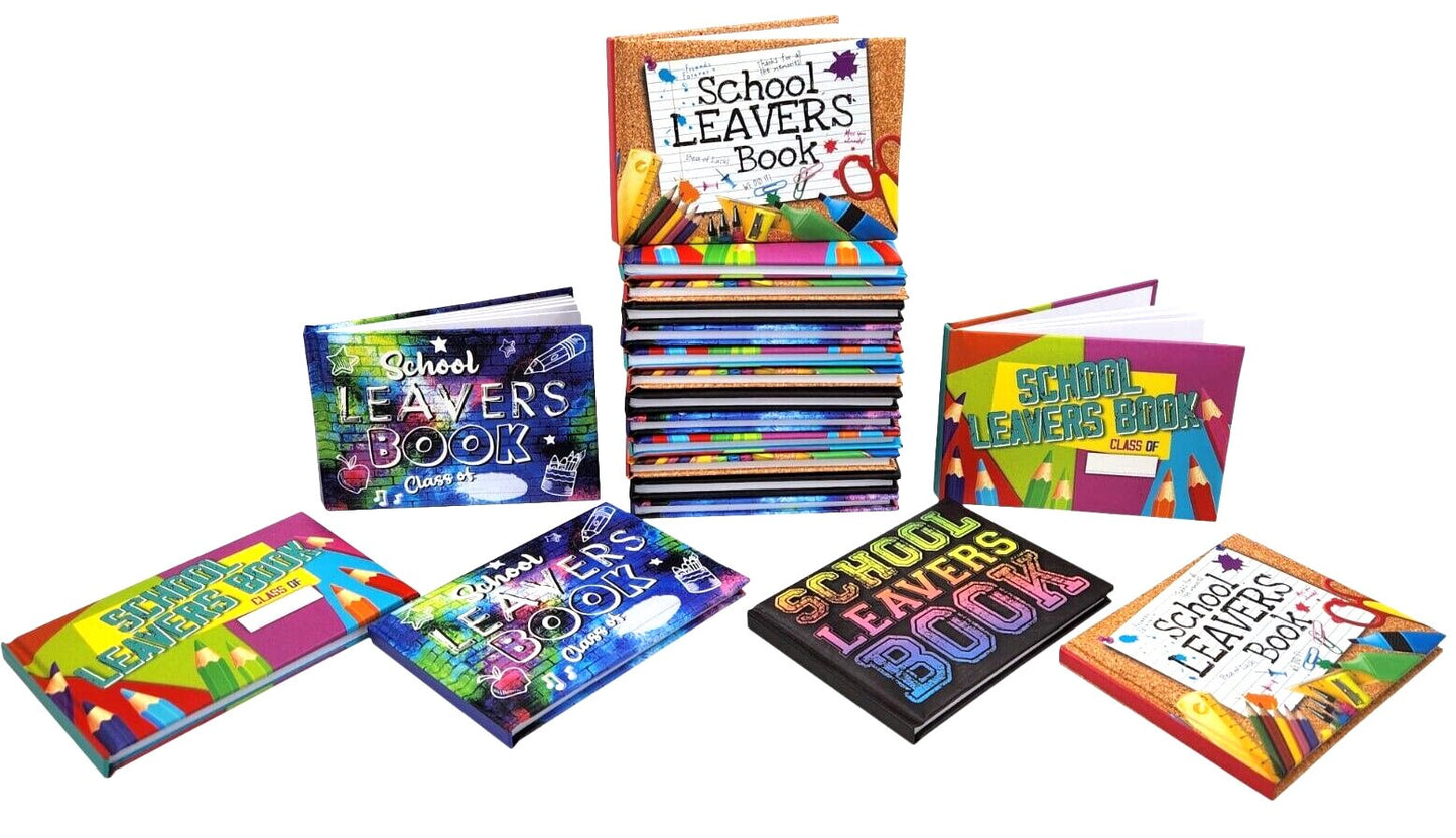 Leavers Book School College Autograph Book Hard Backed Padded Cover Keepsake