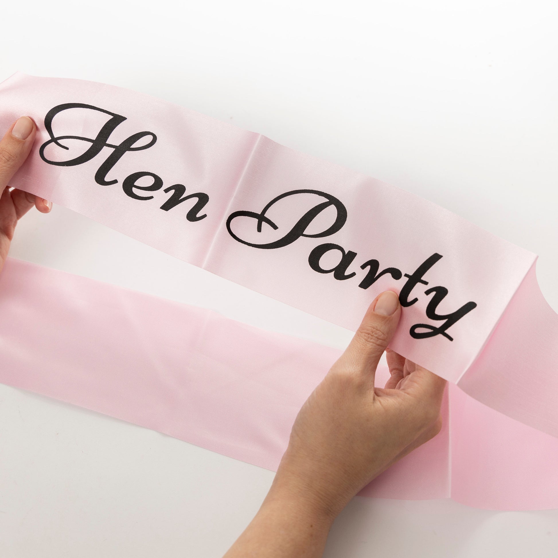 Hen Party Sashes Pink Black Rose Gold Glitter Hen Party Keechi & co.