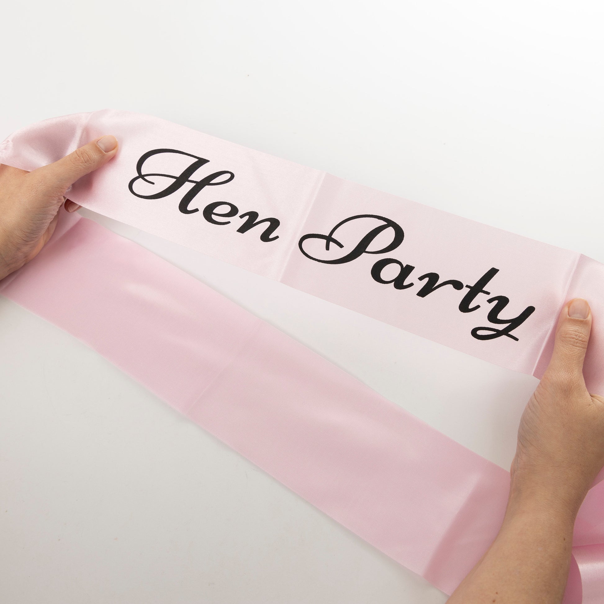 Hen Party Sashes Pink Black Rose Gold Glitter Hen Party Keechi & co.