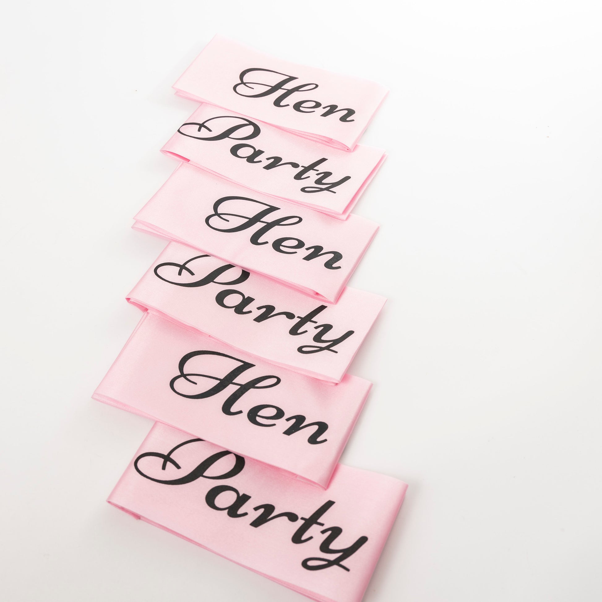 Hen Party Sashes Pink Black Rose Gold Glitter Hen Party Keechi & co.