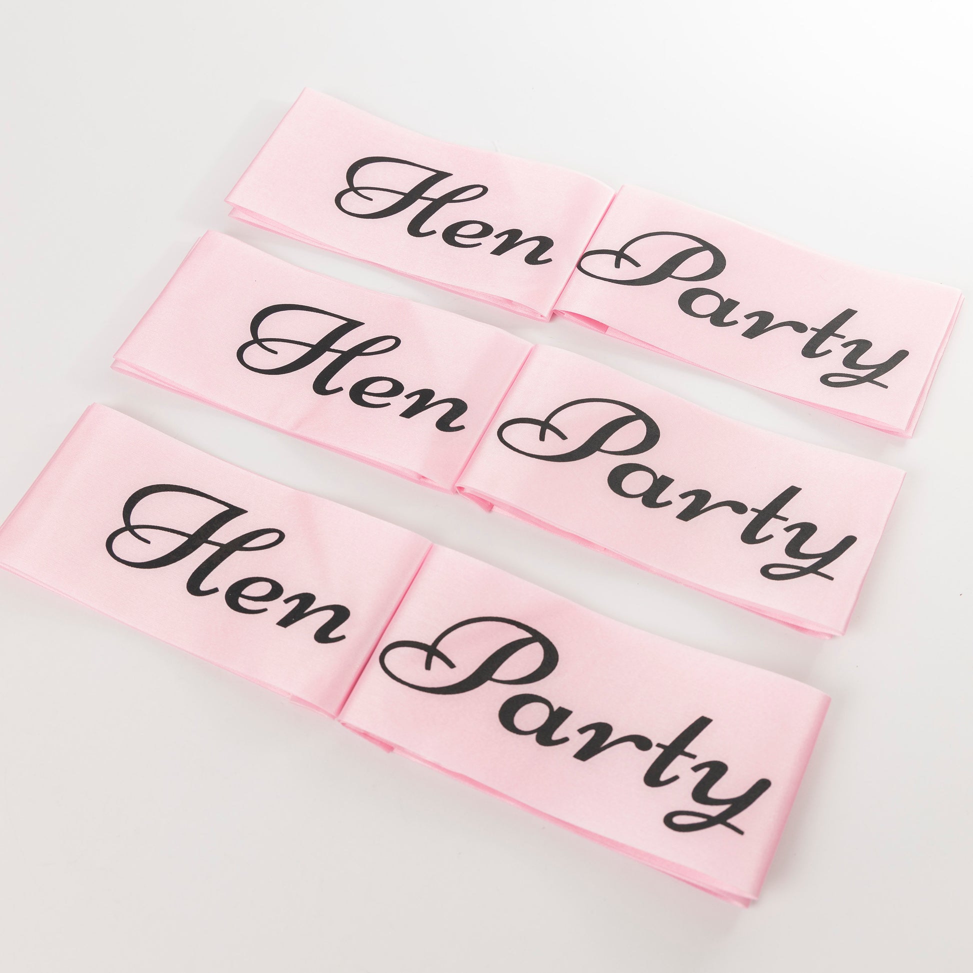 Hen Party Sashes Pink Black Rose Gold Glitter Hen Party Keechi & co.