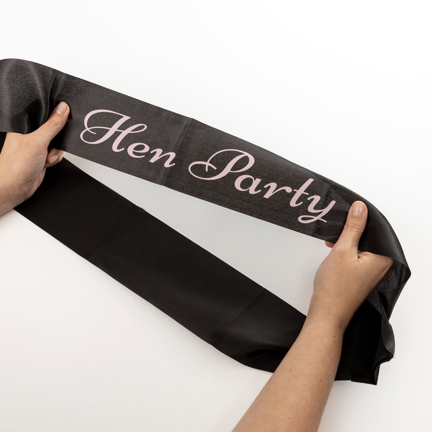 Hen Party Sashes Pink Black Rose Gold Glitter Hen Party Keechi & co.