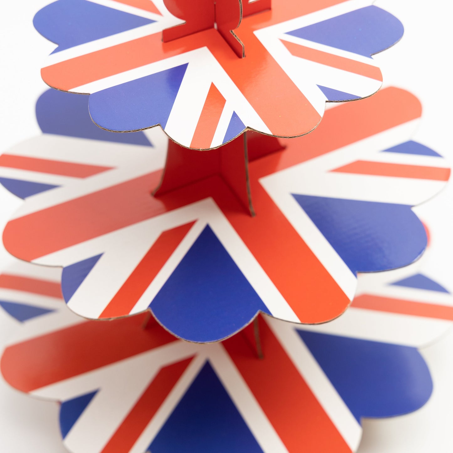 Union Jack 3 Tier Cupcake Cases Picks Stand King Charles Coronation Street Party