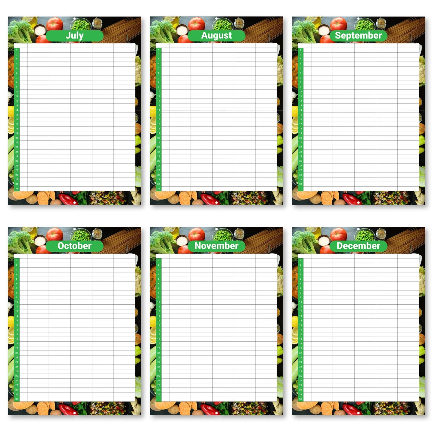 meal Planner Calendar food journal Diet Diary Slimming Weight Loss Tracker Dieting Keechi & co.