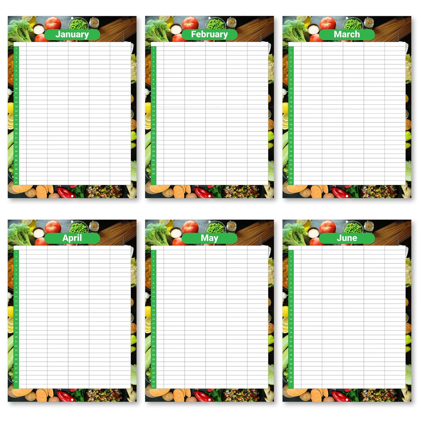 Food Planner Calendar Diet Diary Slimming Weight Loss Tracker Journal Dieting Keechi & co.