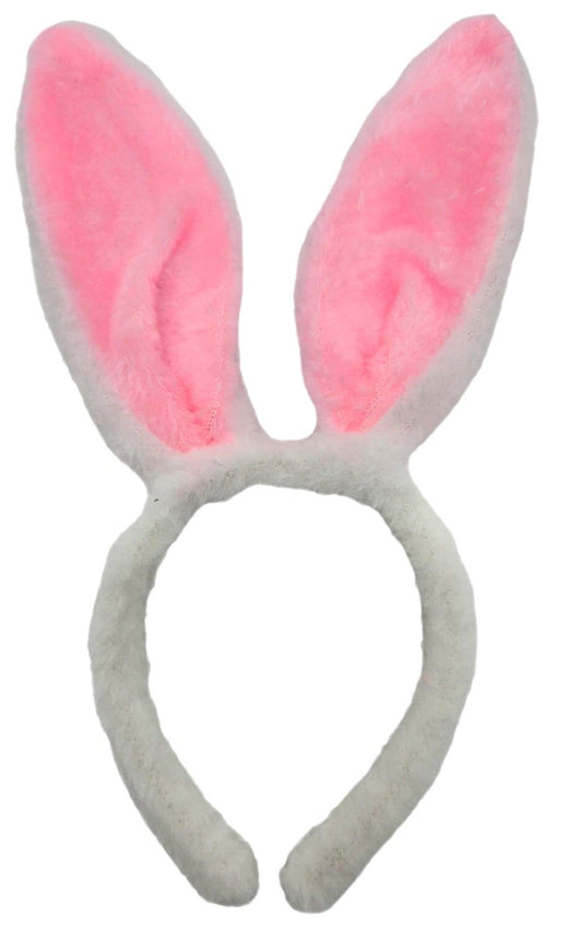White Rabbit Ears Hare Headband Fancy Dress Costume Accessory Easter Bunny Keechi & co.