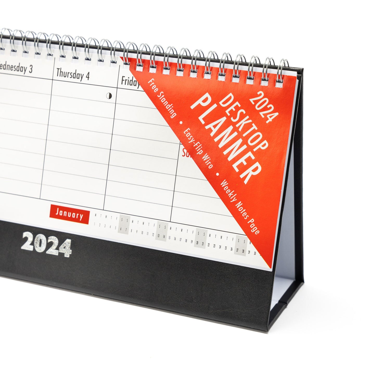 2024 Week To View Stand Up Desk Office Top Calendar Planner