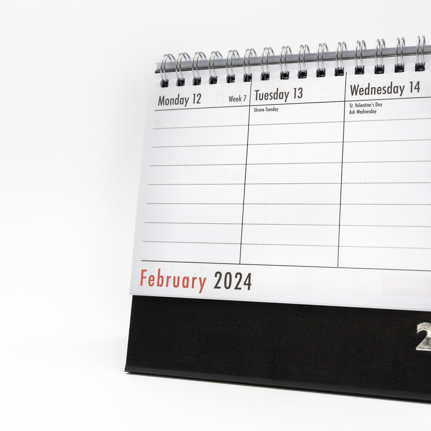 2024 Week To View Stand Up Desk Office Top Calendar Planner