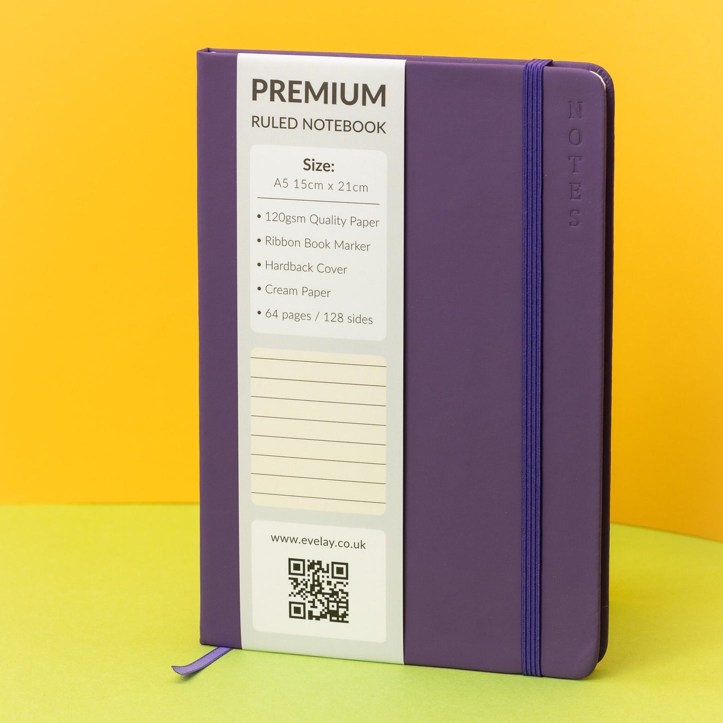 Blank A5 Hardback Ruled Notebook Notepad Notes Diary perfect for your self or as a gift 2023 or 2024 undated self Journaling Premium Book