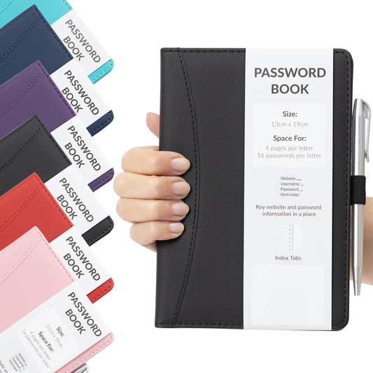 A-Z Index Password Book: Hardback Contact Organizer with Pen
