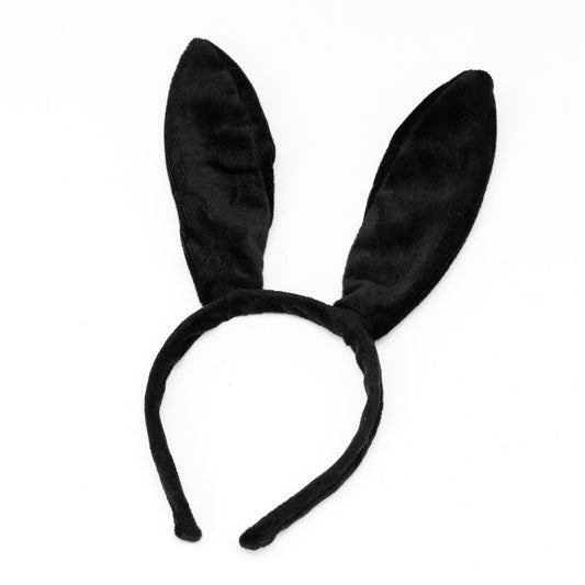 Black Rabbit Ears Hare Headband Fancy Dress Costume Accessory Easter Bunny Keechi & co.
