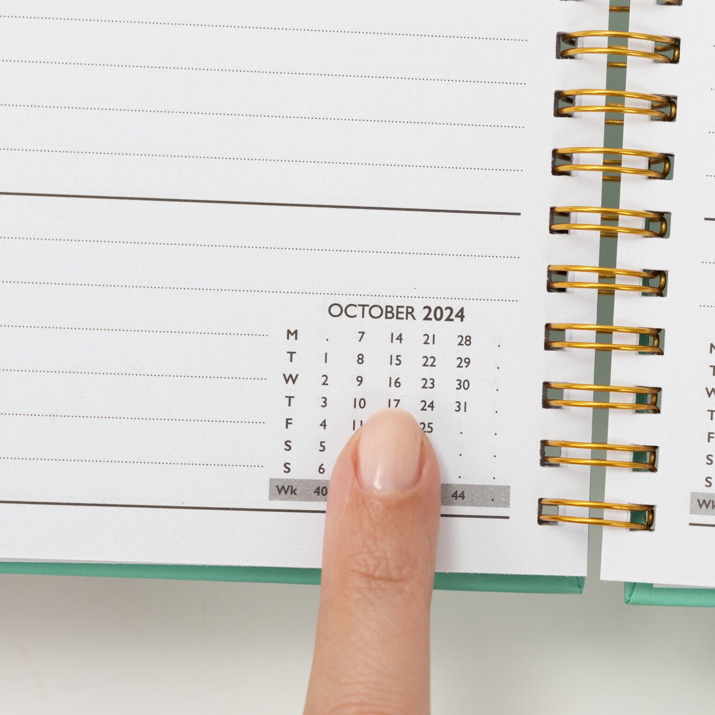Wiro Diary A5 2024 Week to View Planner Hardback Diaries Organiser full year Keechi & co.
