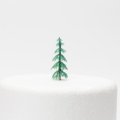 Plastic Christmas Tree Cake Toppers – 70mm – Pack of 10 – image 4