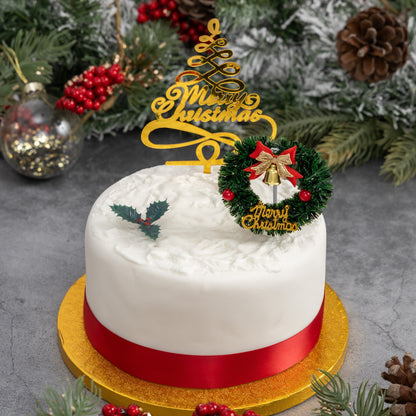 Merry Christmas Cake Topper Set – 3 Piece – image 2