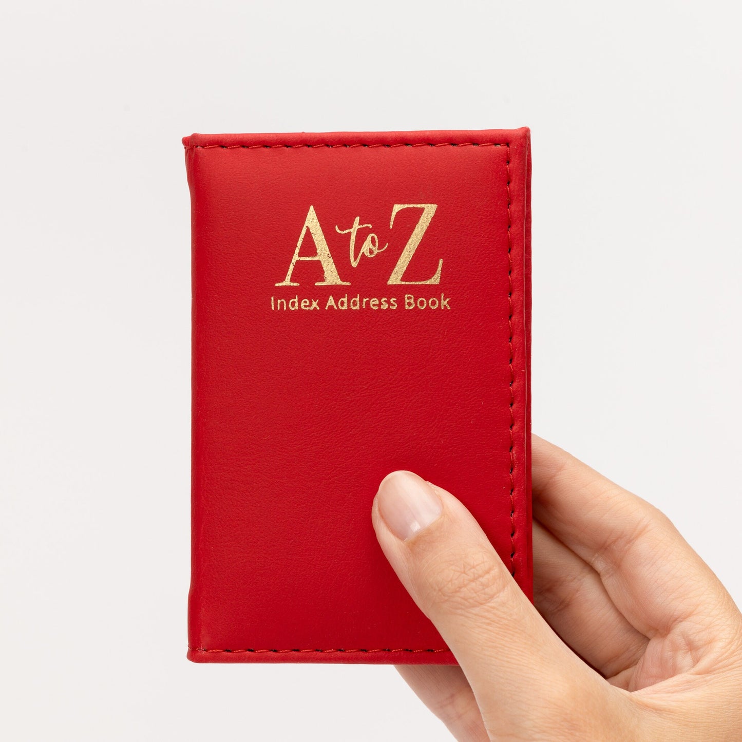 Index Address Book Leather Look Cover Executive Padded Small Sizes Notebook A-Z Keechi & co.