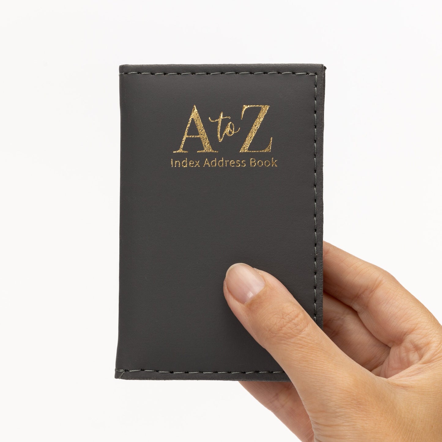 Index Address Book Leather Look Cover Executive Padded Small Sizes Notebook A-Z Keechi & co.