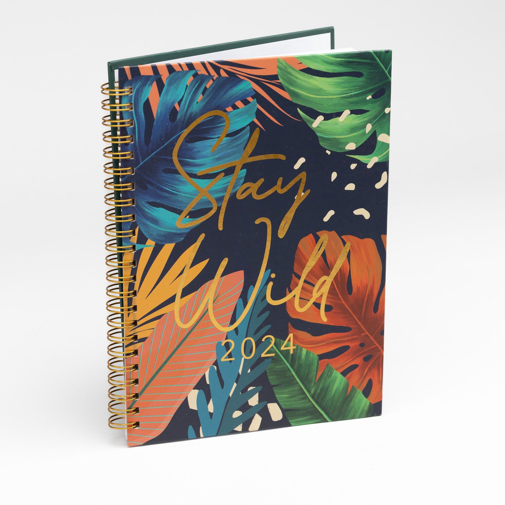 Wiro Diary A5 2024 Week to View Planner Hardback Diaries Organiser full year Keechi & co.