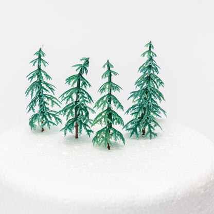 Plastic Christmas Tree Cake Toppers – 70mm – Pack of 10 – image 6