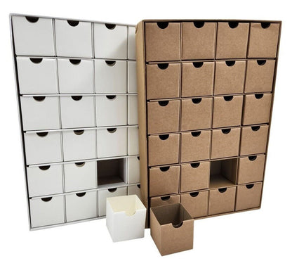 Fill & Decorate Your Own Advent Calendar – 24 Drawers