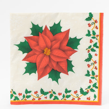 Poinsettia Christmas Partyware Set – Plates, Cups & Napkins – image 9