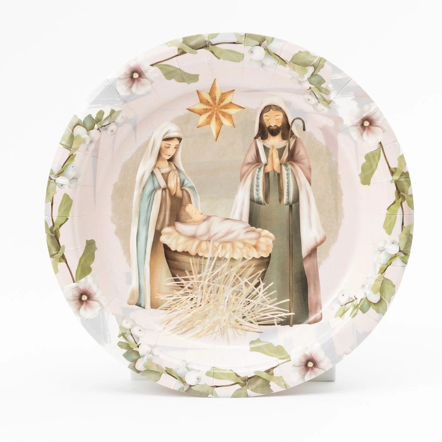 Christmas Religious Nativity Scene Partyware set Plates Cups Napkins Party Items Keechi & co.