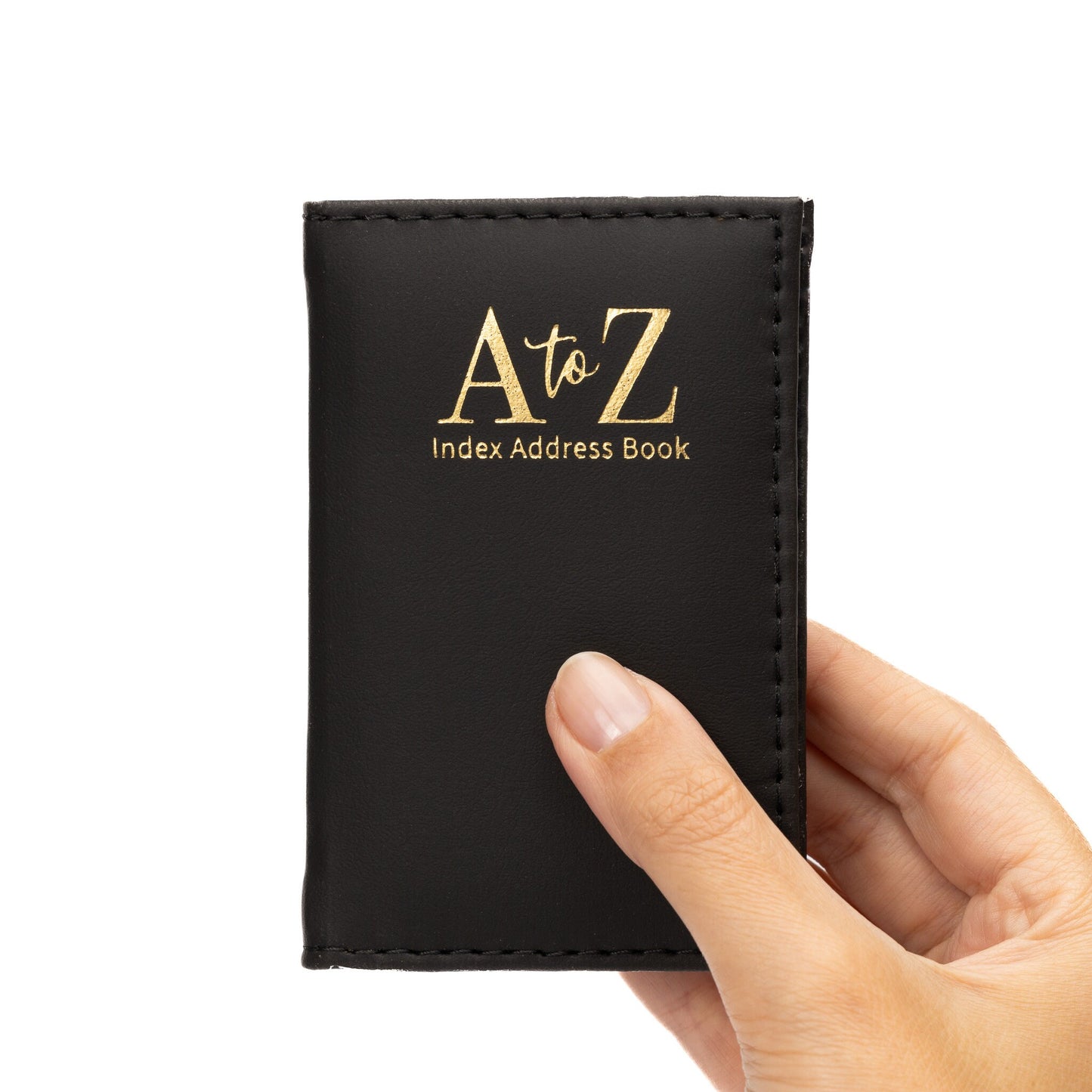 Index Address Book Leather Look Cover Executive Padded Small Sizes Notebook A-Z Keechi & co.